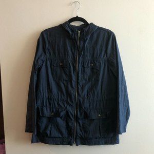GAP✨Bomber Jacket/Windbreaker Zip-Up Navy Blue Size Extra Small